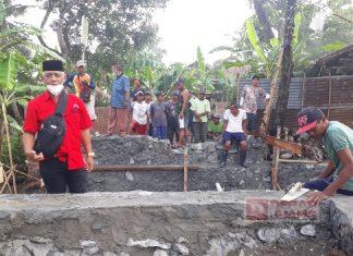 PAC Gombong Upayakan Padat Karya Pembangunan Jembatan dan Talud