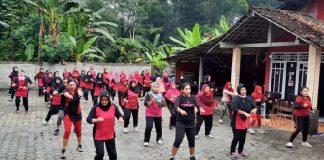 Perkuat Imun,Timbul Susilo Gelar Senam Sehat Bersama Kader Partai
