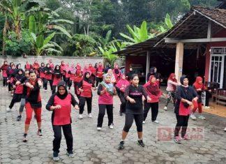 Perkuat Imun,Timbul Susilo Gelar Senam Sehat Bersama Kader Partai