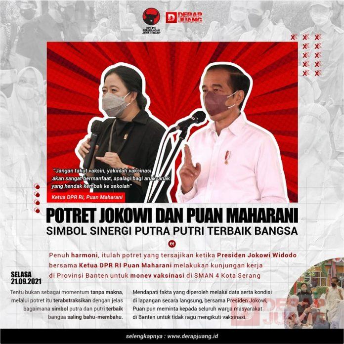 Potret Jokowi dan Puan Maharani, Simbol Sinergi Putra Putri Terbaik Bangsa