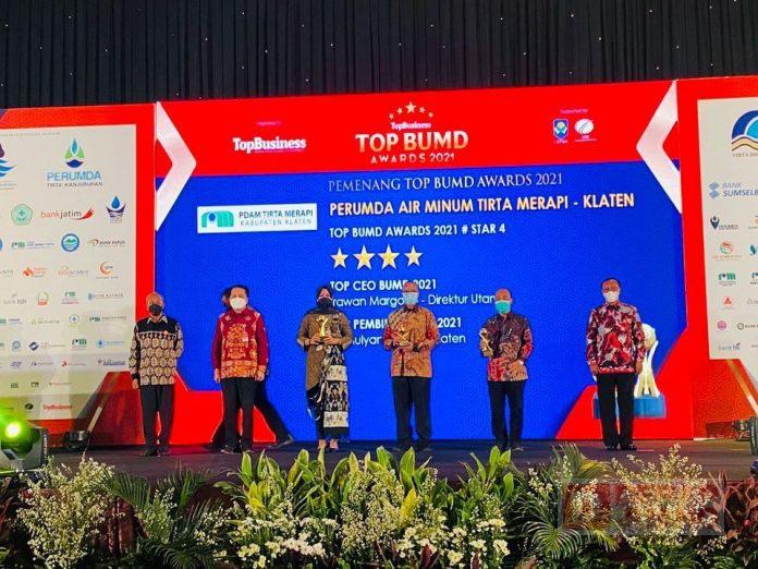 Raih Penghargaan TOP Pembina BUMD 2021, Sri Mulyani Ini Kami Dedikasikan untuk Seluruh Masyarakat Klaten