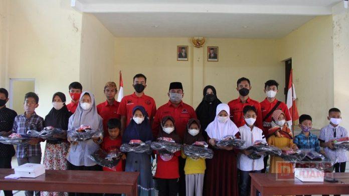 Realisasikan Tugas Ideologis Kader Partai, Yunianto Sambangi Anak Yatim-piatu