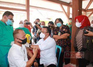 Sinergi Antar Kader PDI Perjuangan, Adakan Vaksinasi di Gubug