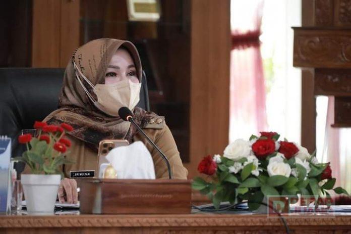 Sri Mulyani Capaian Vaksinasi Dosis Pertama di Klaten Telah Mencapai 44,53%