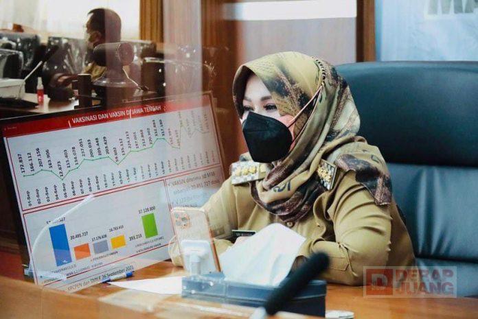 Sri Mulyani Klaten Nomor 5 Capaian Vaksinasi Terbaik se-Jawa Tengah