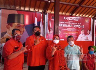 Terima Instruksi Mbak Puan, DPC PDI Perjuangan Sragen Genjot Vaksinasi