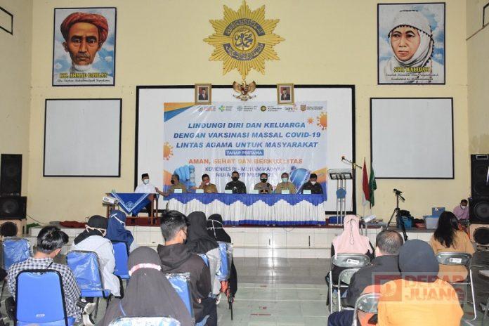 Vaksinasi Massal Lintas Agama di Wonosobo