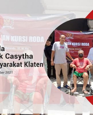 Kursi Roda dari Mbak Casytha untuk Masyarakat Klaten