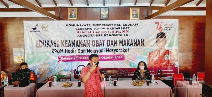 Bersama BPOM, Rahmad Handoyo Berikan Edukasi Masyarakat Soal Keamanan Obat dan Makanan
