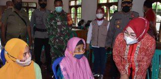 Gelar Pemantauan, Sri Sumarni Yakin Terhadap Percepatan Vaksinasi Di Grobogan