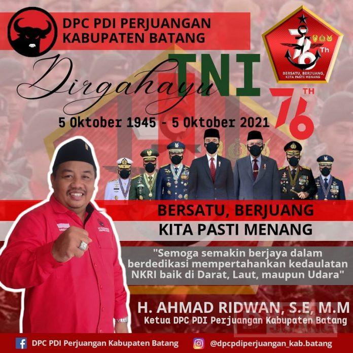 HUT TNI ke-76, Ridwan Tetap Jadi Garda Terdepan