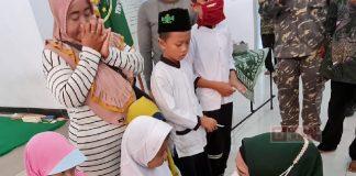 Hari Santri Nasional, Dewi Aryani Kirim Tumpeng dan Santuni Yatim Piatu