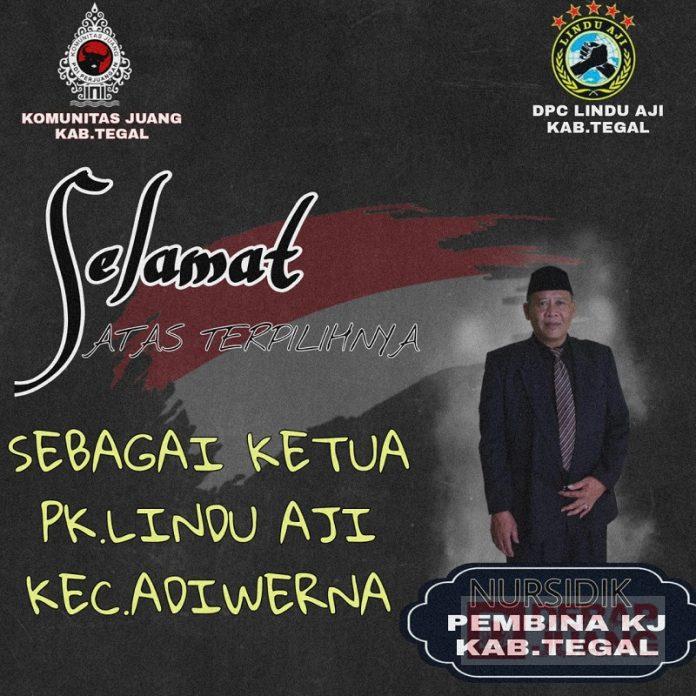 KJ Tegal Ucapkan Selamat Atas Terpilihnya Nursidik sebagai Ketua PK Lindu Aji Adiwerna