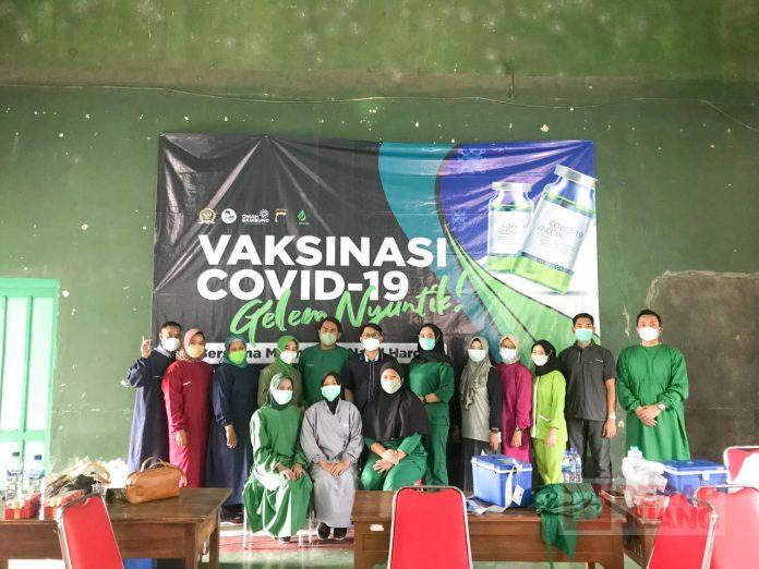 Kader Komunitas Juang Klaten Jadi Relawan Tenaga Kesehatan Vaksinasi Covid-19