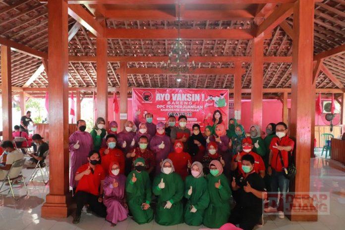 Kejar Herd Immunity, DPC Partai Grobogan Galakkan Percepatan Vaksinasi
