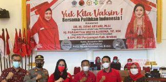 Kembali Laksanakan Vaksinasi, PDI Perjuangan Brebes Tekadkan Herd Immunity