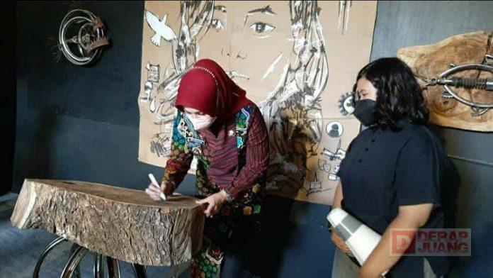 Komitmen Sri Mulyani Berikan Pendampingan Kepada Pelaku Seniman di Klaten