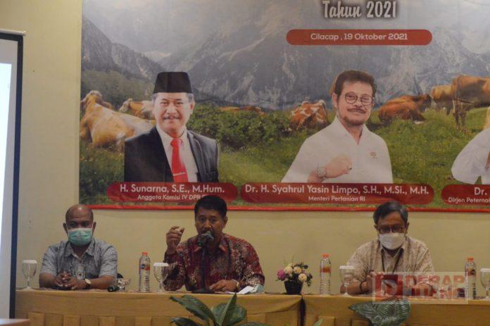 Optimalkan Produktifitas Ternak Cilacap, Sunarna Gelar Sosialisasi Manajemen dan Kesehatan Ternak