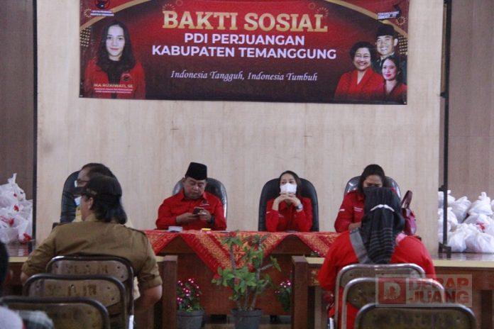 Peduli pada Rakyat Marhaen, DPC Temanggung Gelar Bakti Sosial