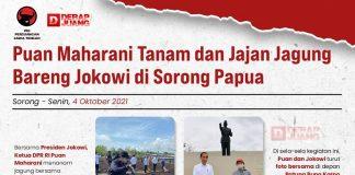 Puan Maharani Tanam dan Jajan Jagung Bareng Jokowi di Sorong Papua