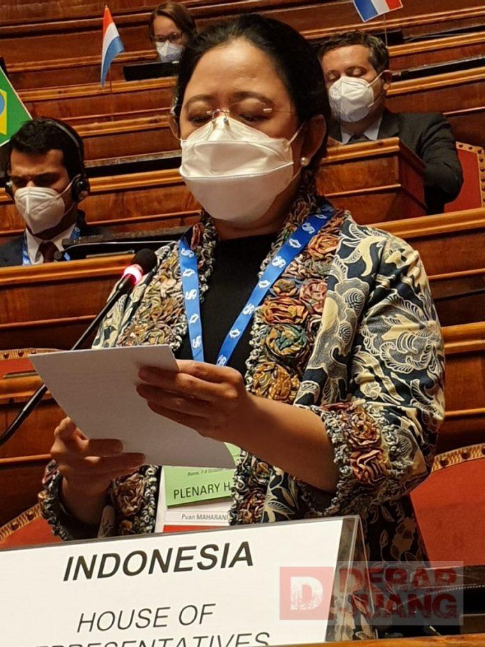 Puan Sampaikan Program Ketahanan Pangan RI dalam Forum Parlemen G20