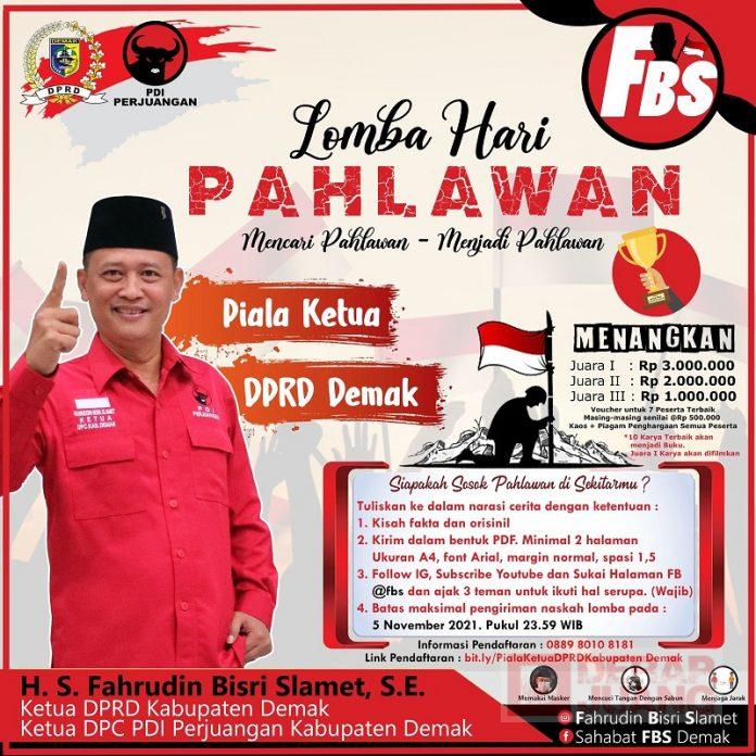 Sambut Sumpah Pemuda, Slamet Hadirkan Piala Ketua DPRD Demak