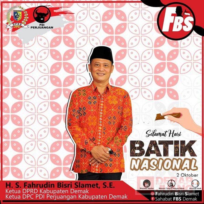 Slamet Ajak Masyarakat Lestarikan Warisan Luhur Batik