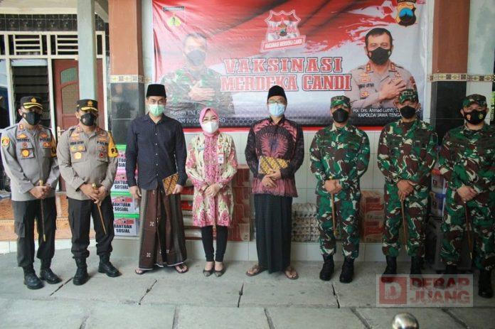 Sri Sumari; Bersama Pangdam dan Kapolda Sukseskan Vaksinasi Santri