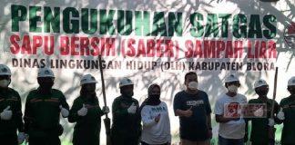 Tri Yuli Setyowati Kukuhkan Satgas Sapu Bersih Sampah Liar