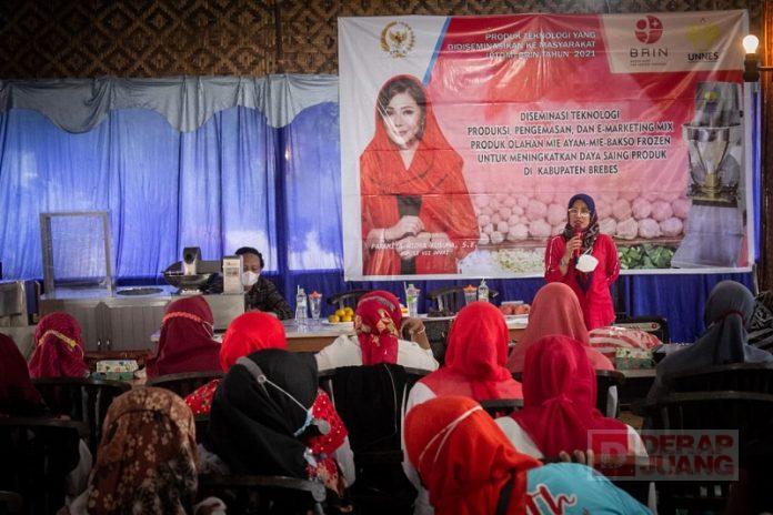 UMKM di Brebes Selatan Dikenalkan Mesin Pembuat Mie dan Bakso Otomatis