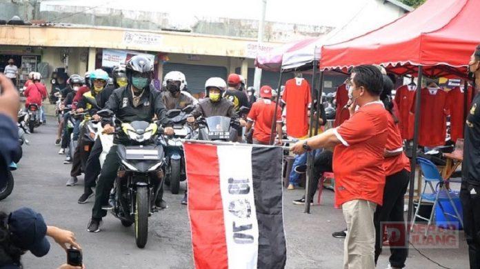 Yunianto Buka Acara Ride For Persitema Sebagai Dukungan Terhadap Tim Lokal