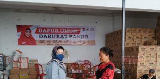 Bantu Warga Terdampak Banjir, Dewi Aryani: Dapur Umum Dibuka 24 Jam