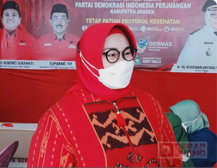 Cakupan Vaksinasi Lampaui 1 Juta, Bupati Yuni Berharap Bumi Sukowati Turun Level 1