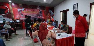 DPC PDI Perjuangan Pemalang Kembali Menggelar Vaksinasi
