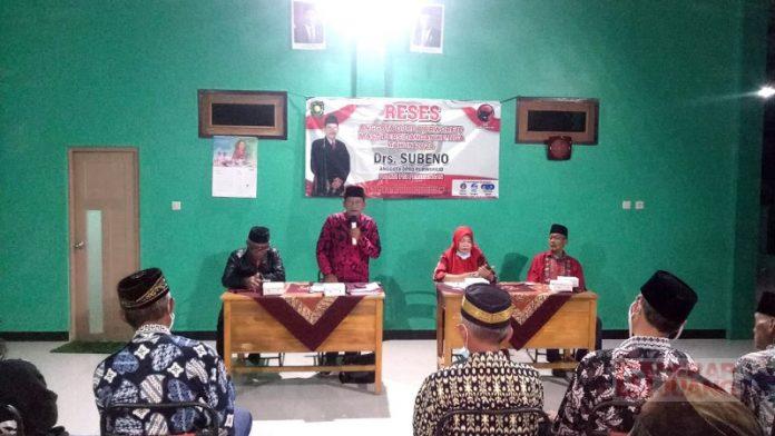Gelar Reses Subeno Berkomitmen Bangun Desa Wisata