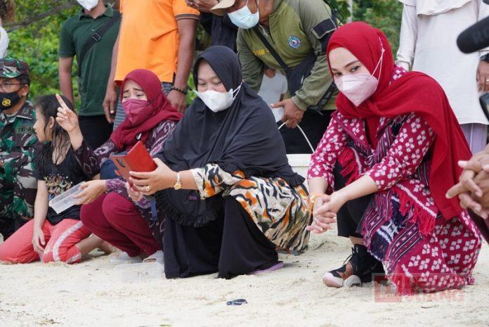 Jaga Kelestarian Penyu, Hesti Nugroho Lepas Ratusan Tukik di Karimunjawa