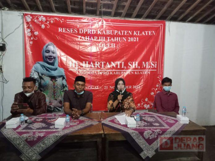 Komitmen Hartanti Perjuangkan Aspirasi Masyarakat di Dapil V Klaten