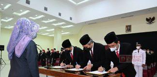 Lantik Pejabat Struktural dan Fungsional, Bupati Etik Minta Pejabat Amanah dan Buktikan Kemampuan