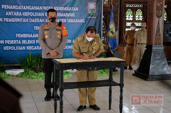 Ngesti Nugraha Tanda Tangani Nota Kesepahaman Polres-Pemda