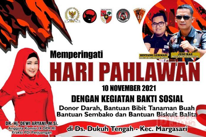 Peringati Hari Pahlawan, Dewi Ayani Gandeng PP dalam Bakti Sosial (2)