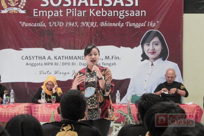 Perkuat Nasionalisme, Casytha Jabarkan Empat Pilar Kebangsaan (2)