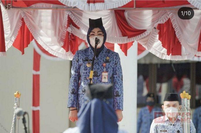 Pimpin Apel HUT Korpri, Sri Sumarni Tekankan Pengabdian pada Masyarakat