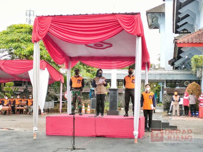 Siaga Bencana, Bupati Etik Pimpin Apel Kesiapsiagaan