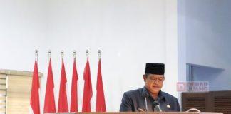 Sidang Paripurna, Wabup Riswadi Sampaikan Tiga Program Unggulan
