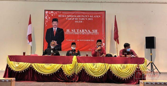 Sutarno Jaring Aspirasi Masyarakat Dapil IV