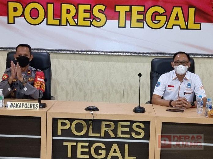 Teruskan Rekomendasi PSSI, Sugono Laksanakan Perjanjian Kerjasama dengan Polres Tegal