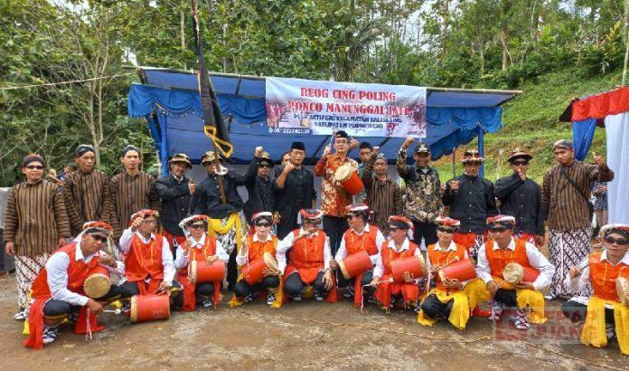 Tilik Desa, Dion Agasi Disambut Tarian Reog Cing Poling