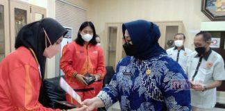 Wujud Apresiasi Bupati Yuni Kepada Atlet Peraih Medali Perak Dalam PON XX Asal Sragen