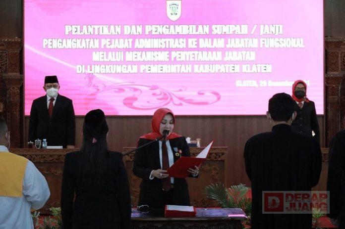 173 Pejabat Administrator Klaten Dilantik Bupati Klaten