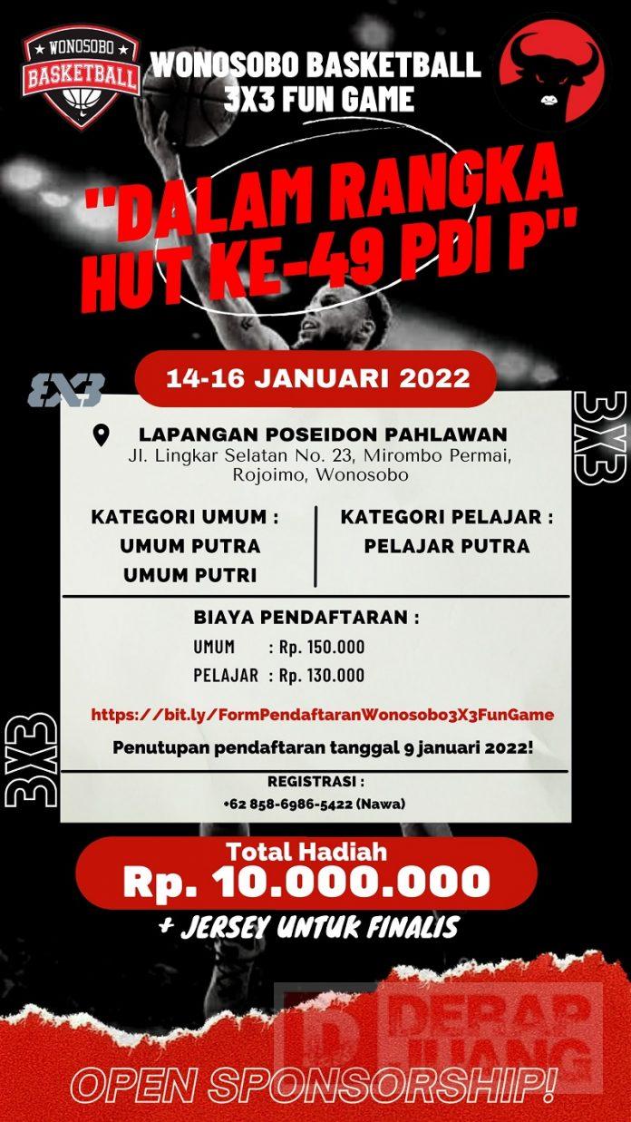 Akomodir Potensi Pemuda, Komunitas Juang Wonosobo Gelar Turnamen Basket